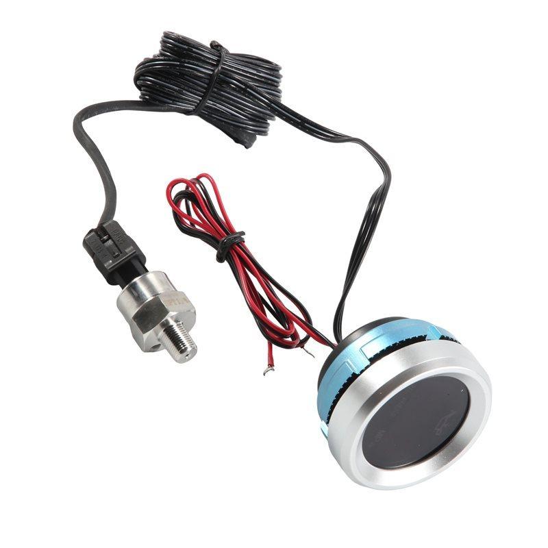 A33G-52Mm Oil Pressure Gauge With Warning Alarm 1/8 NPT Sensor Oil Pressure Meter For Car Boat