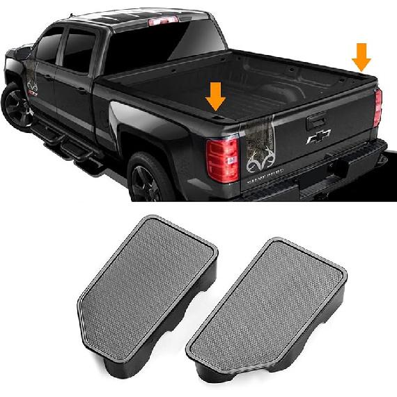 TTCR-II For GMC Sierra And Chevy Silverado Bed Rail Stake Hole Covers -2024 2025, Truck Bonneau Covers Stake Pocket Plugs For Sierra