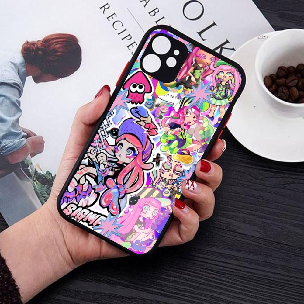 Splatoon Phone Case For IPhone 14 11 12 13 Mini Pro Max 8 7 Plus X XR XS MAX Translucent Matte Cover