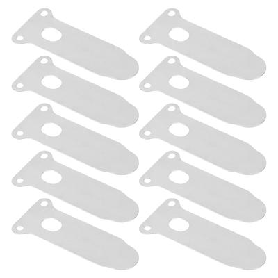10Pcs Luft Kompressor Ventil Platte Stahl Zunge Form Zylinder Zubehör Ersatz 62mm