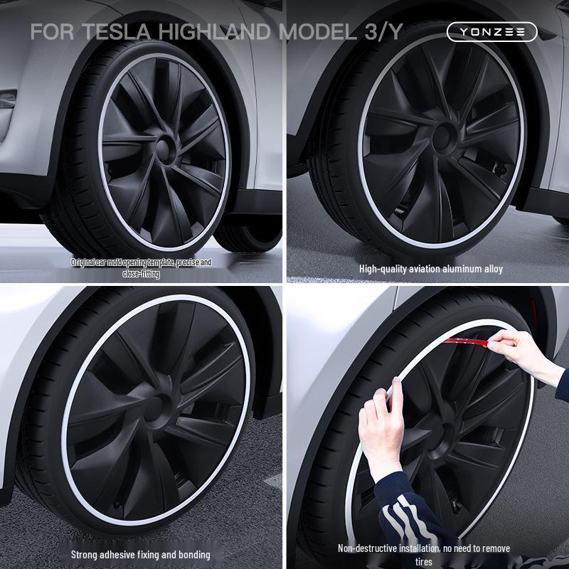 Acessórios Protetor de Anel de Cubo de Roda 19" 20" para Tesla Model 3/Y