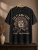 Female Gaze Medusa Acid Wash Black T-Shirt Petrify the Patriarchy Feminist Tee