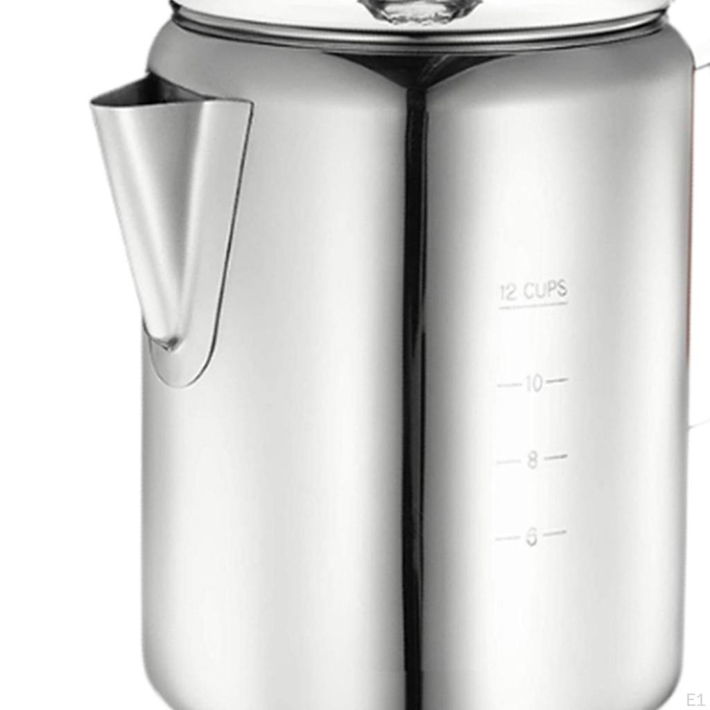 Coffee Percolator Cookware Portable Easy to Clean Comfortable Handle Campfire Pot