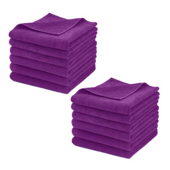 Microfiber Cleaning Towels Water Absorbent Reusable All-Purpose Cleaning Cloth Ultra-Soft Cleaning Wipes