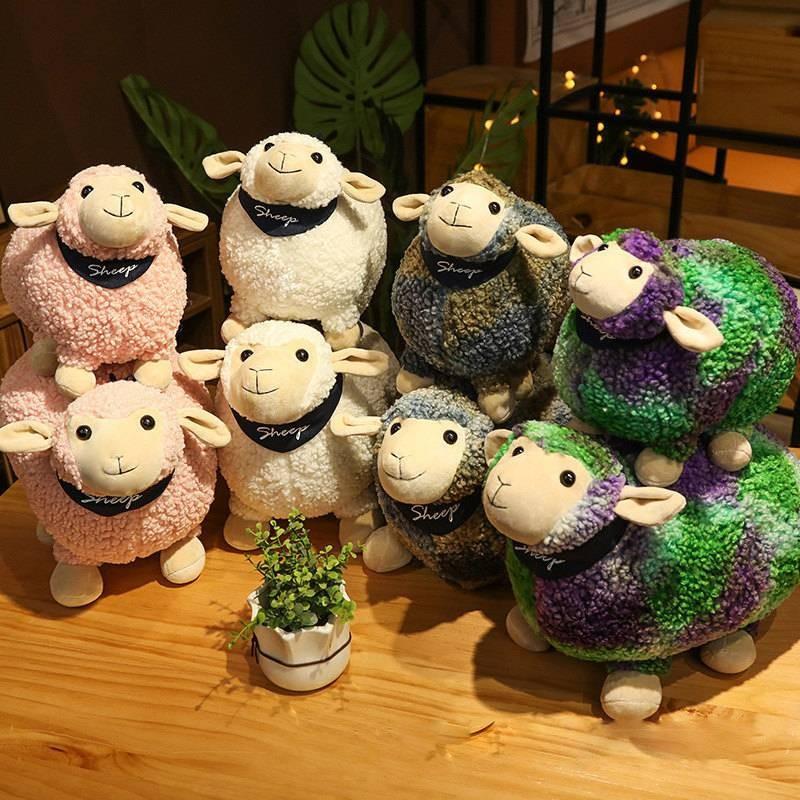 Sheep Toy Animal Stuffed Plush Decoration Doll Room Decoration Gift Children