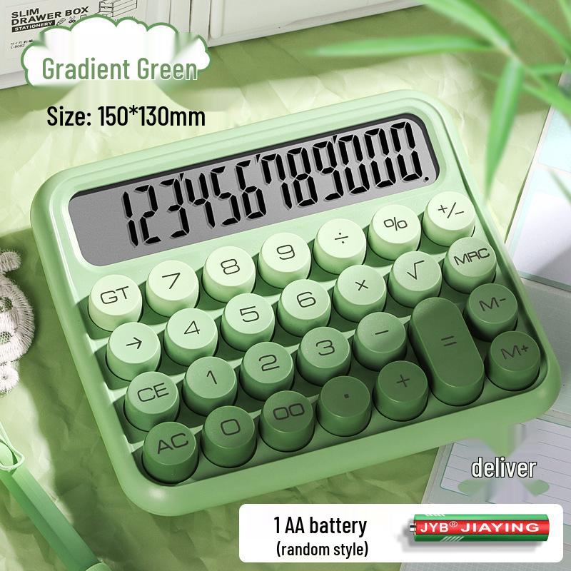 Multifunctional Silent Desktop Calculator – Cute, High-Value, Gradient Design for Students & Office Use