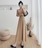 Spring & Autumn 2024 Slim Fit Knitted Midi Sweater Dress