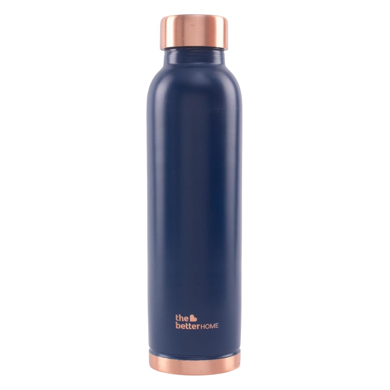 

Медная бутылка синяя (950 мл), Copper Water Bottle Blue, The Better Home
