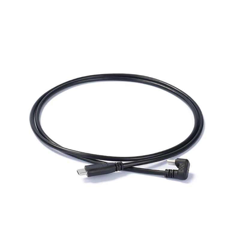 USB C Straight Head to 180 Degree USB C Cable Wire Type C Data Sync Cord PD60W Fast Charging for Laptops and Phones