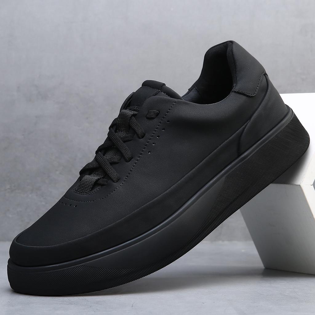 Men'S Shoes Spring New Leather Men'S Board Shoes German Training Shoes Soft Sole Breathable Non-Stuffy Feet White Shoes Light Casual Shoes