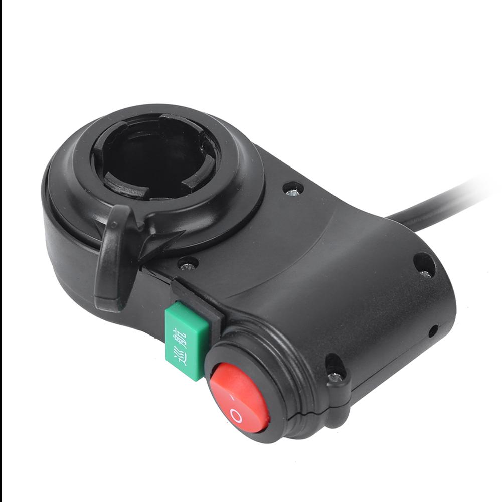 2PCS Plastic Black 98percent  Efficiency Real Time Display Thumb Cruising Multifunction Electric Bike