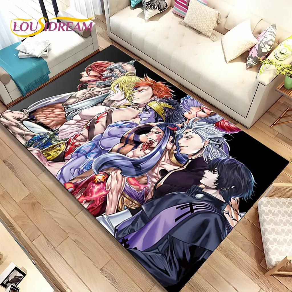 Anime,Record of Ragnarok,Cartoon Area Rug,Carpet Rug for Home Living Room Bedroom Sofa Doormat Decor,Kid play Non-slip Floor Mat