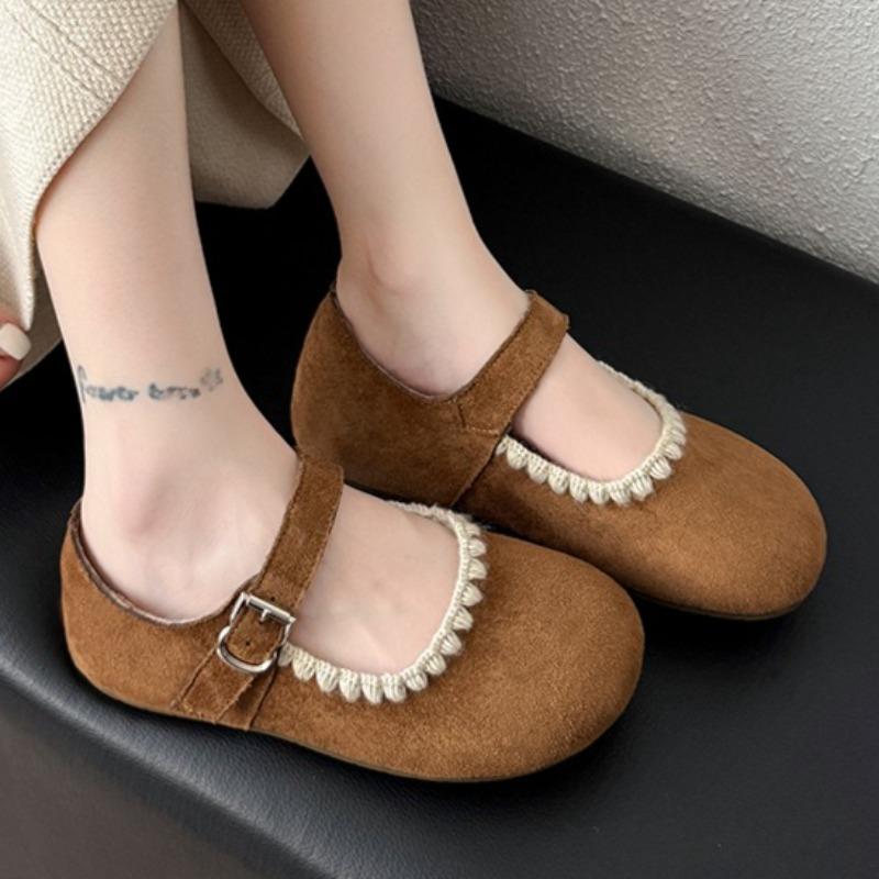 Fashion Flats Women Shallow Loafers Shoes Fashion Suede Autumn Casual Sneakers 2025 Designer Elegant Shoes New Trends Mujer Zapatillas