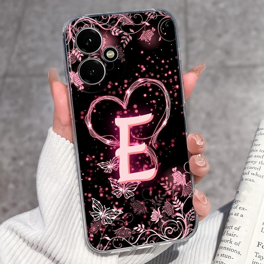 Fashion Letter Butterfly Pattern Phone Case For Honor 400 300 200 Pro Lite Smart 50S 30S 20S 20i 10i Soft Clear Back Cover For Honor Cellphone Casing