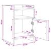 Nightstands 2 pcs Reclaimed Wood Look 40 x 36 x 60 cm Particleboard