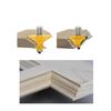 2pc Wainscoting Roman Ogee & Pedestal Router Bit C3 Carbide Tipped Wood Cutting Tool 1/2inch 12mm Shank Woodworking Router Bits