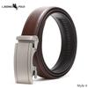 Pánský kožený opasek s automatickou sponou, businessový univerzální kožený opasek ke kalhotám