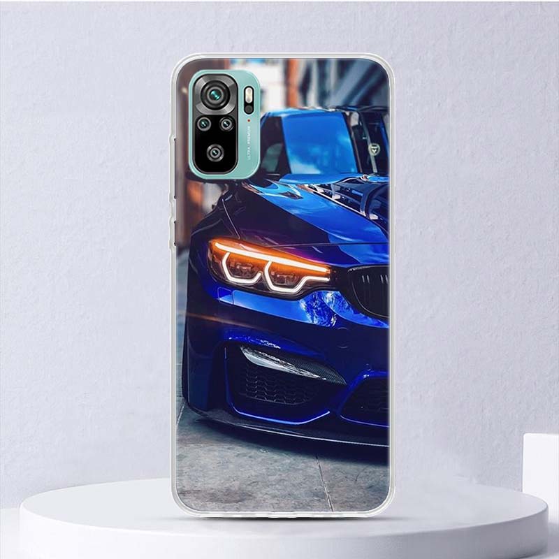 Blue Red Car M3 M4 Soft Case For Xiaomi Redmi 10 10A 10C 9 9A 9C 9T Phone Cover 8 8A 7 7A 6 6A S2 K20 K40 Pro 10X Funda Coque