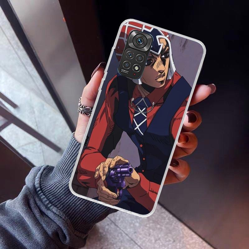 JoJo's Bizarre Adventure Kujo Jotaro Phone Case For Xiaomi Redmi Note 10 11 12 13 14 15 Pro Plus 11S 12S 14S 11T 11E 10S Soft TP