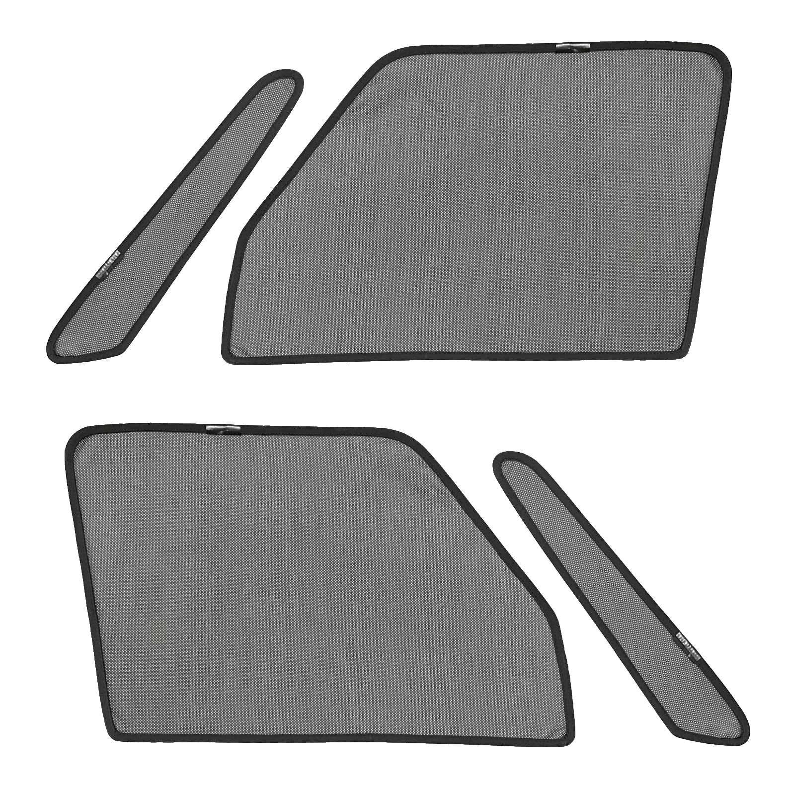 

CGP Blackout Mesh Car Curtain for B3 Series Delica Mini Front Side Small 4 Driver and Passenger Side Shade/Sunshade (B34A, B35A, B37A, B38A) Windows, чёрный