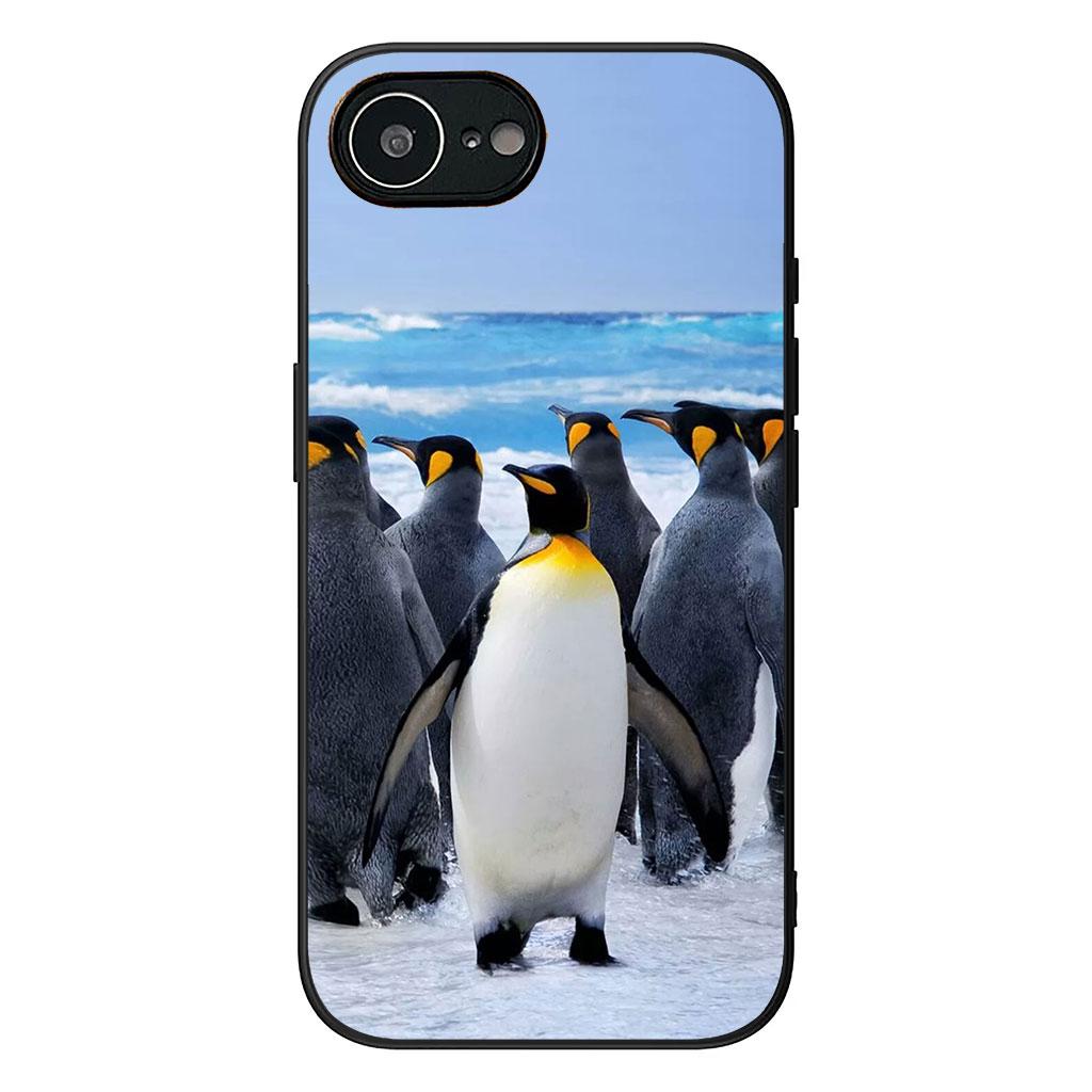 

Cover for Apple iPhone 17 16 11 Pro XS Max XR 6 7 8 Plus 16E SE 2020 Air 5 SE2 Phone Case Penguin White Bear Spheniscidae iPhone SE (2022)
