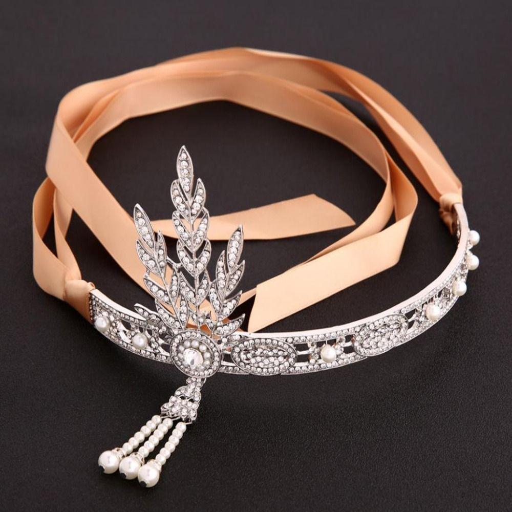 Great Gatsby Haarreif Maskenball Haaraccessoires Koreanischer Stil Haarreif Blätter-Haarreif