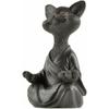 Kat Meditation Dyremeditation Kat Harpiks Ornamenter Siddende Zen Buddha Have Dekoration Ornamenter