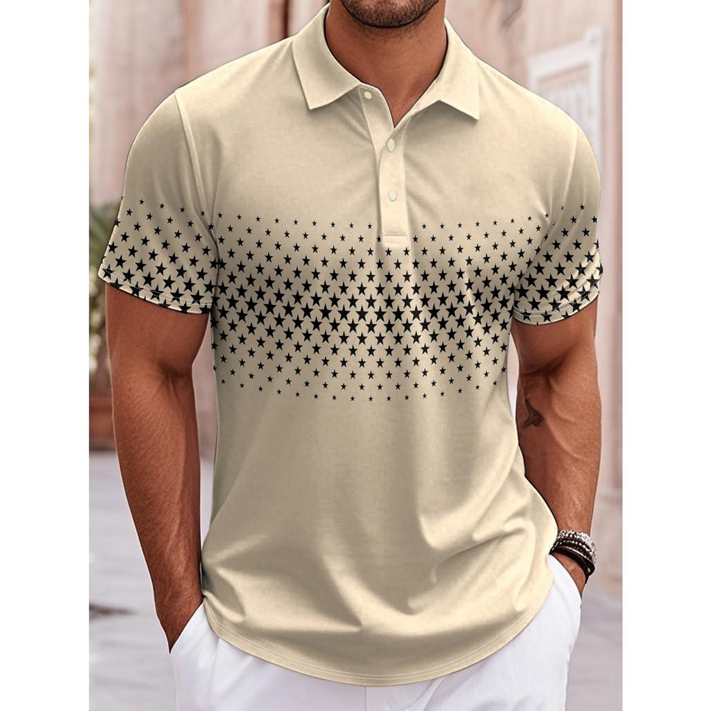 Men's Golf Polo Short Sleeve Polo Shirt Outdoor Business Casual Daily Streetwear Summe