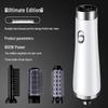 Negative Ion Hair Dryer Brush & Curling Iron for Straightening & Styling