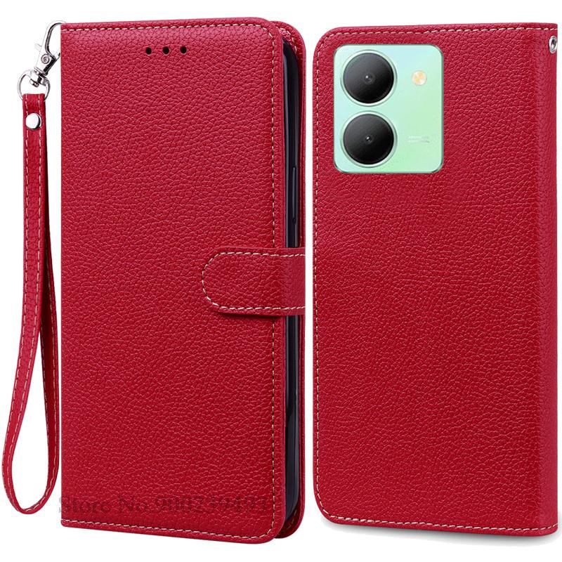 Y36 Hülle Für Vivo Y36 Hülle Weiche Silikon Rückseite Handyhülle Für Vivo Y36 5G Hülle Leder Klapp Brieftasche Hülle für VIVOY36 Y 36