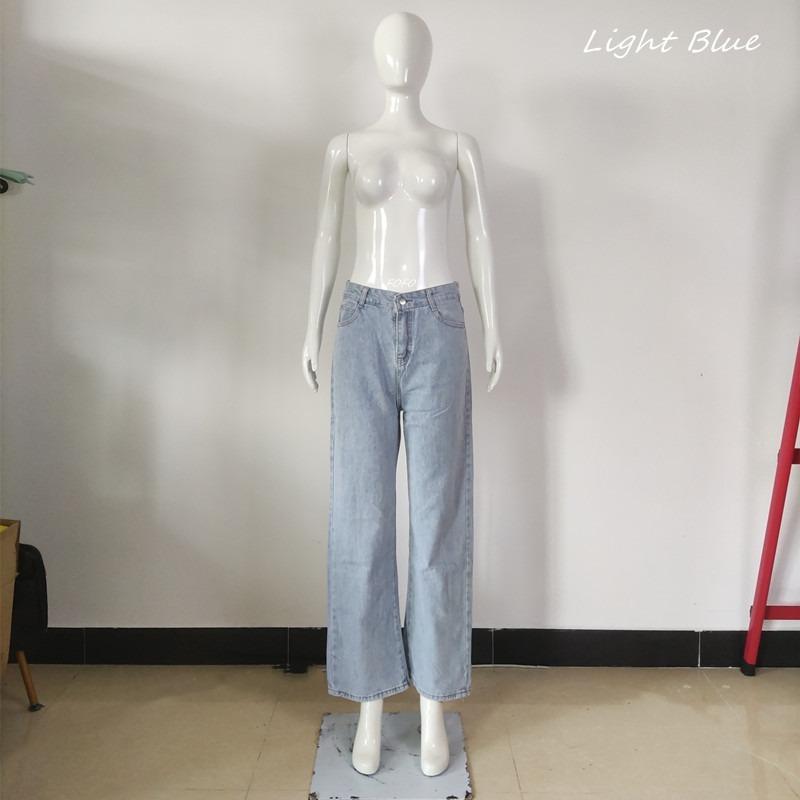 Women's Casual Loose Jeans New All Match High Waist Street Clothing Fashion Wide Leg Trousers for Woman