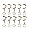 10pcs Semicircle Shape Purse Frame Clasp Metal DIY Purse Frame Kiss Clasp Lock  For Purse Making