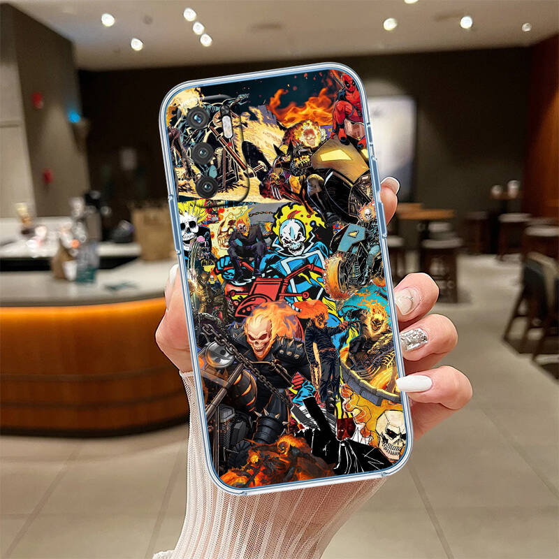 Ghost Rider Phone Case for Motorola G14 G15 G24 G30 G31 G32 G34 G41 G42 G51 G52 G50 G60S G60 G62 G72 G71 G73 G84 G85 G200 E32