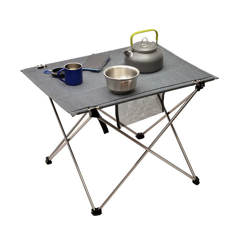Compact Ultra-light Aluminum Folding Picnic Table for Outdoor Camping and Barbecue