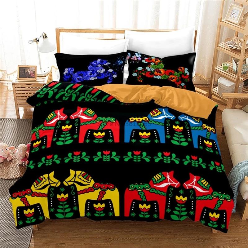 New Animal Horse 3d Bedding Set Printed Duvet Cover Set with Pillowcase Twin Full Queen King Size Bedclothes Drop Shipping