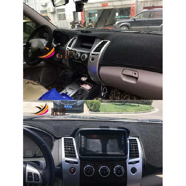 For Mitsubishi Pajero Sport II Mk2 KH4W KG4W 2009-2015 Dashmat Dashboard Cover Sunscreen Pad Dash Mat Anti-Dirt Proof Ornaments