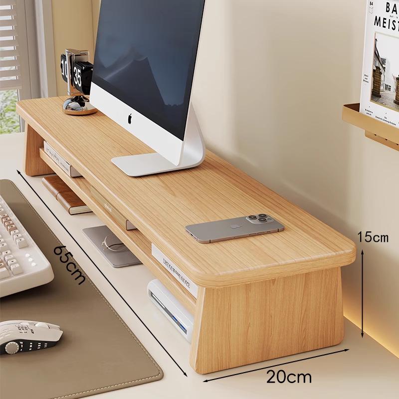 Desktop Monitor Riser Stand with Storage Shelf