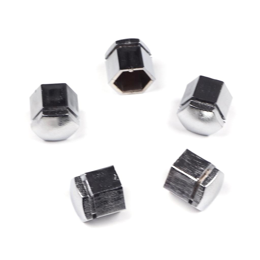 BSP631 5 Pieces Car Wheel Bolt Screw Cover 1008209, 90343694 Silver Color Plastic Cap for Vauxhall Opel GM 22.30 Mm* 17 Mm