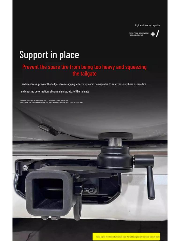 Tank 500hi4t Spare Tire Lifter & Mounting Bracket for Square Mouth Trailers