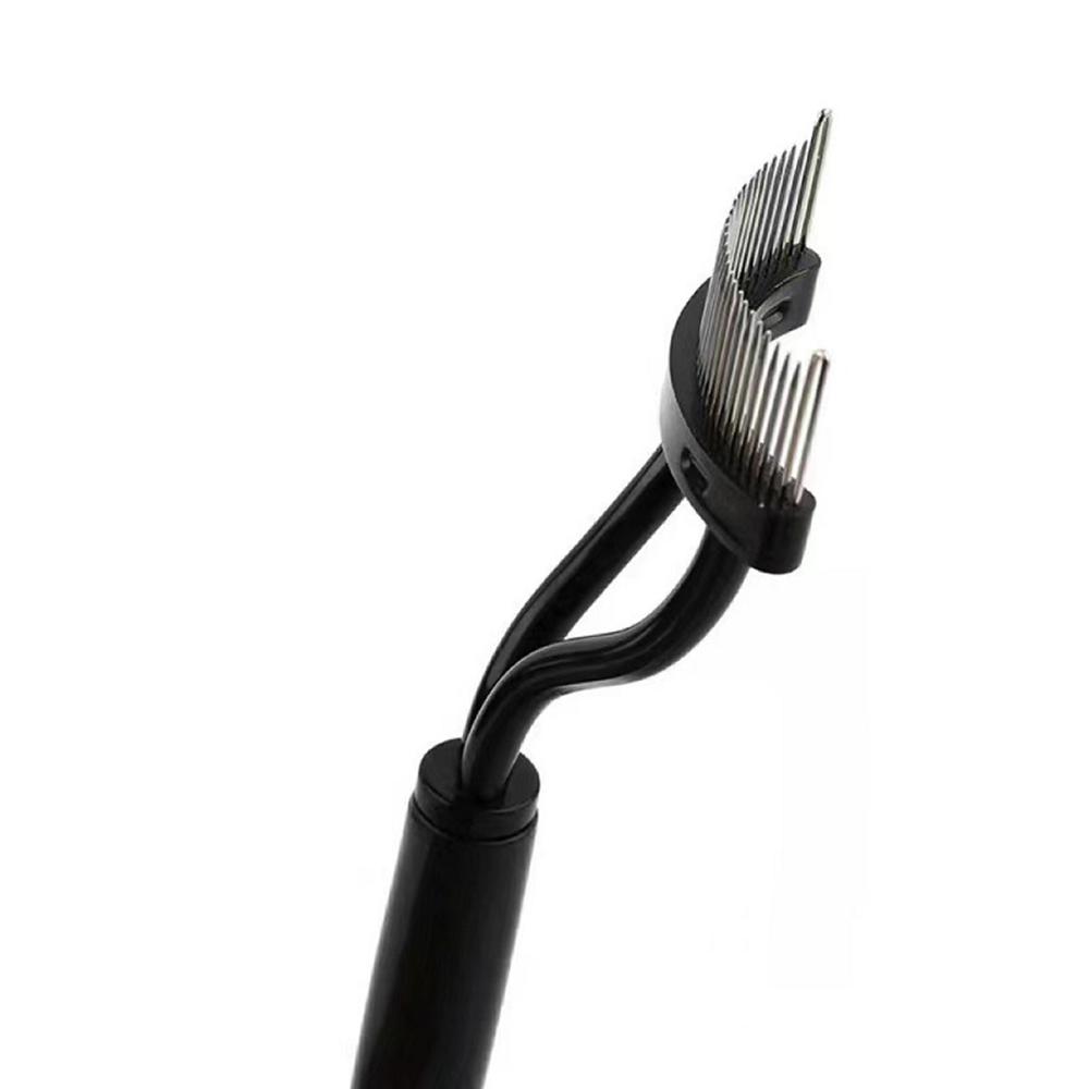 1 Piece Steel Needle Eyelash Comb, Semi-Arc Portable Grafting Eyelash Brush, Eyelash Molding Tools, False Eyelash AIDS