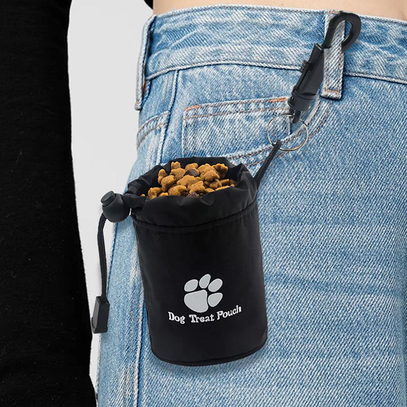 Portable Dog Training Bag Outdoor Dog Treat Pouch For Training Feeding Bag Drawstring Pets Trainer Waist Bag For Dog Snacks