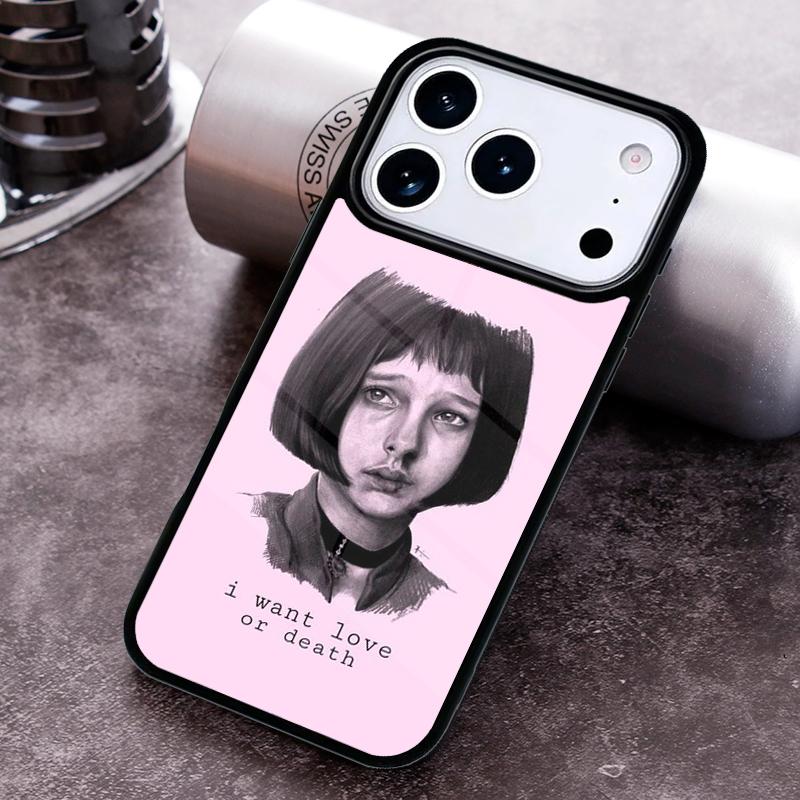Leon Movie Phone Case for iPhone 17 16 15 Pro Max Air 14 13 12 11 Plus Shockproof Capa Cover