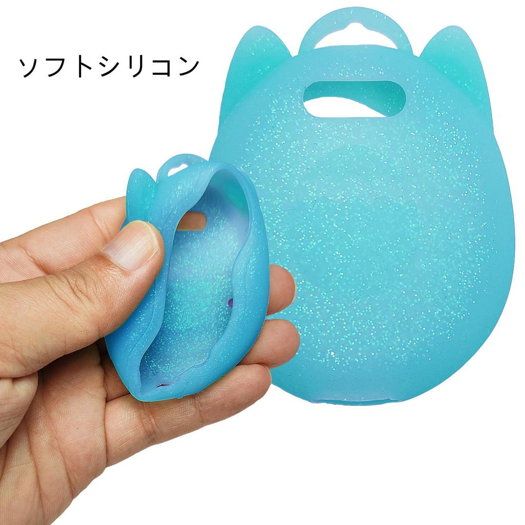 BCWXION for Tamagotchi Uni Silicone Case Replacement, for Tamagotchi Uni Screen Protector Band Pet Accessories (silicone Case and Screen Film) (blue)