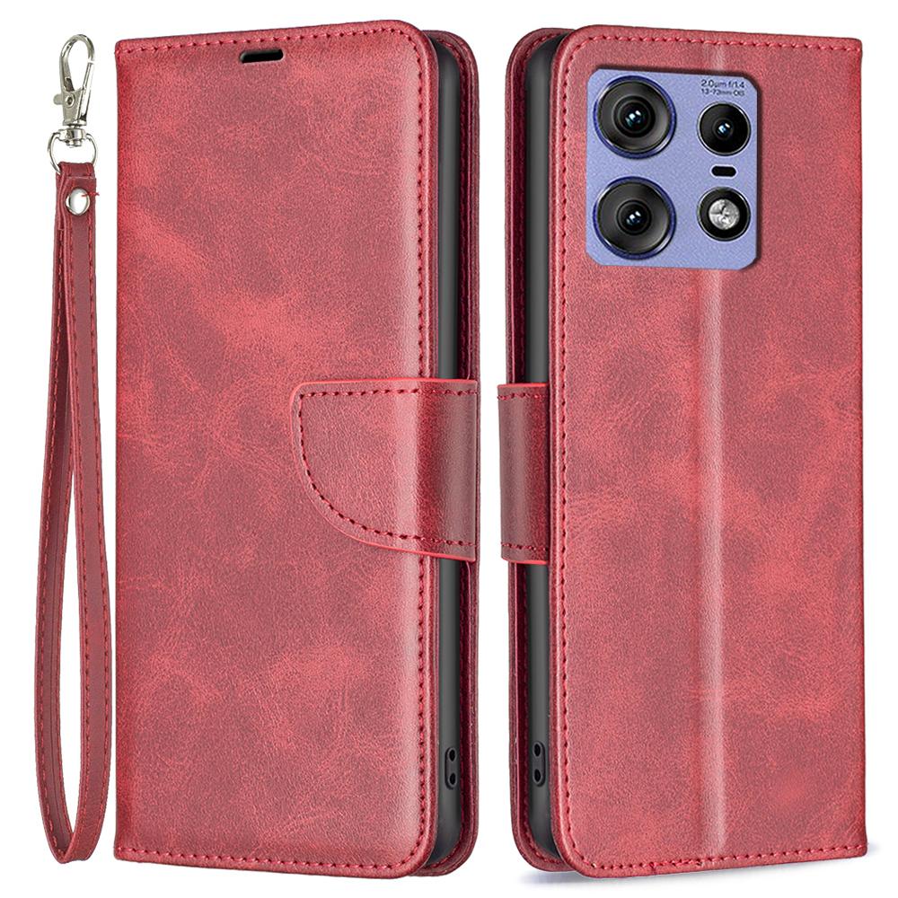 Etui ze stojakiem typu folio na Motorola Edge 50 Pro 5G z paskiem na nadgarstek