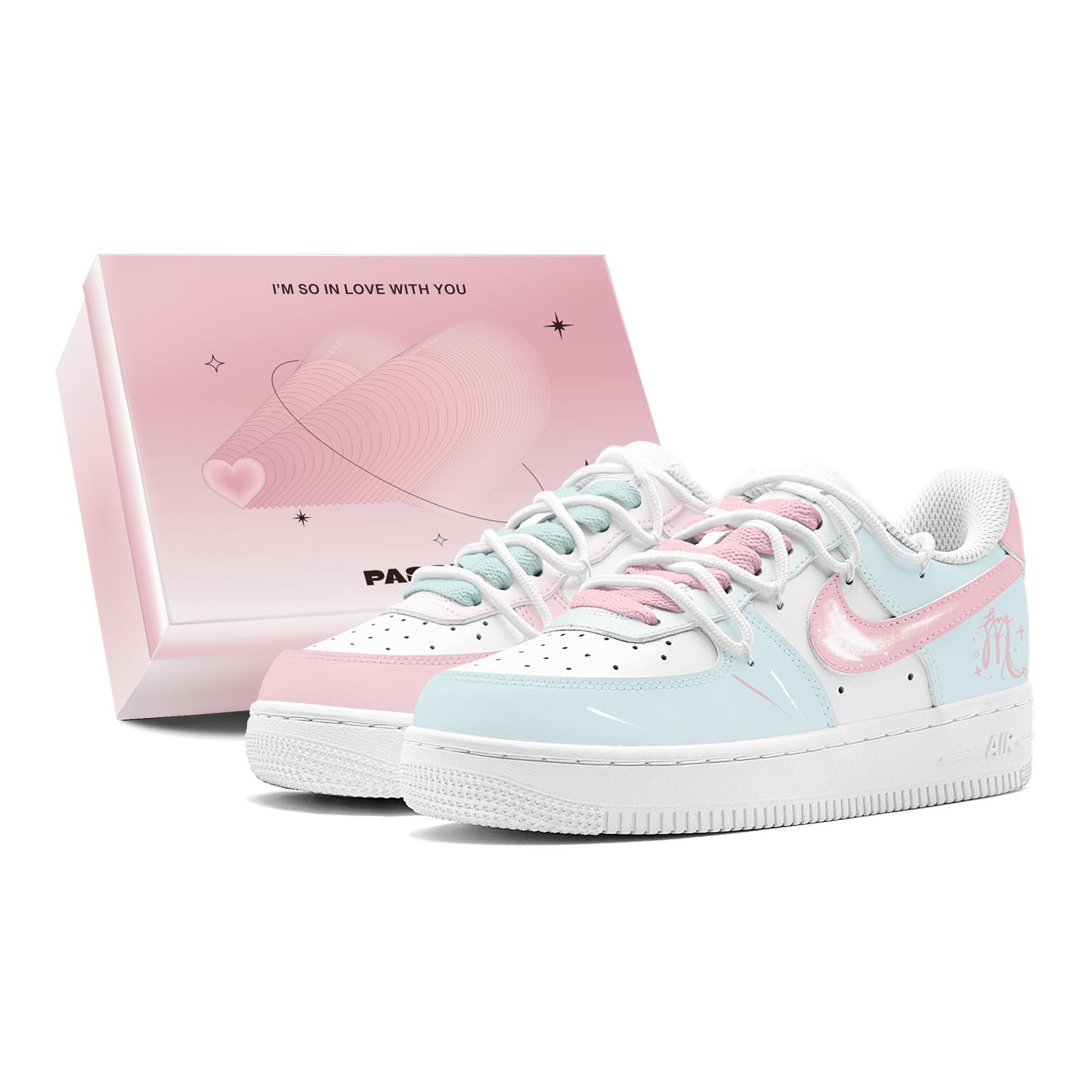

Nike Air Force 1 GS Couple s, Romantic Favor, Dreamy Scorpion, Constellation, Mismatched Color, Deconstruction Design DH2920-111(TeamS1-S-BOX) 36