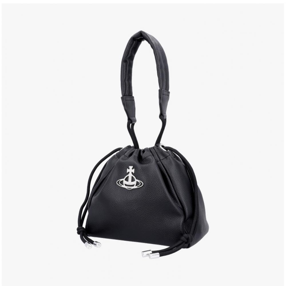 Vivienne Westwood Small Bucket Shoulder Bag N403 Hillary Vegan Bio Green Grain