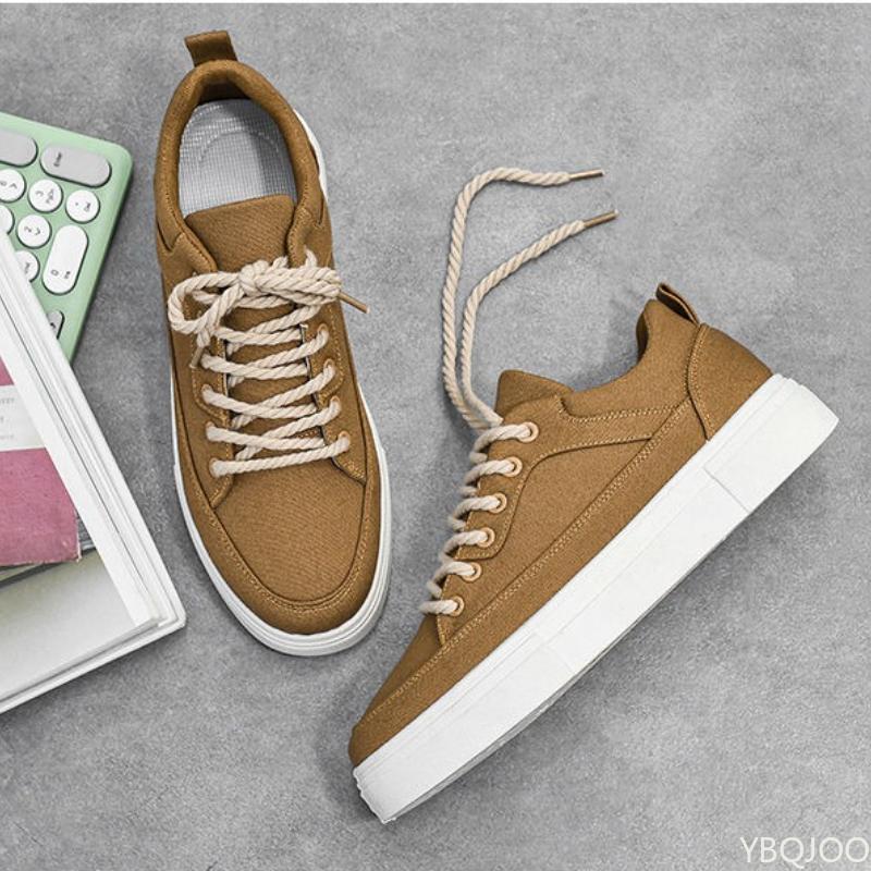 Men's Spring Summer New Flat Canvas Shoes Simple Comfortable Trendy Versatile Daily Casual Breathable Lightweight Sports Shoes