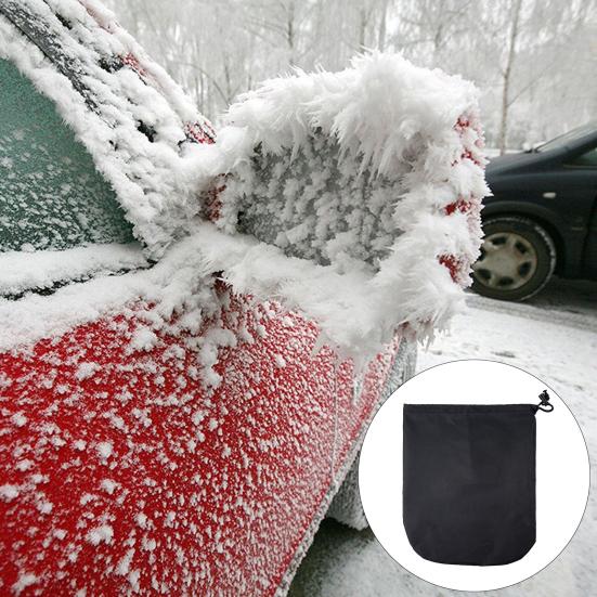 1 pereche de huse pentru oglindă retrovizoare pentru mașină, impermeabilă, pânză Oxford, cu șnur reglabil, protecție împotriva zăpezii, împotriva prafului, protecție laterală pentru oglindă laterală pentru SUV.