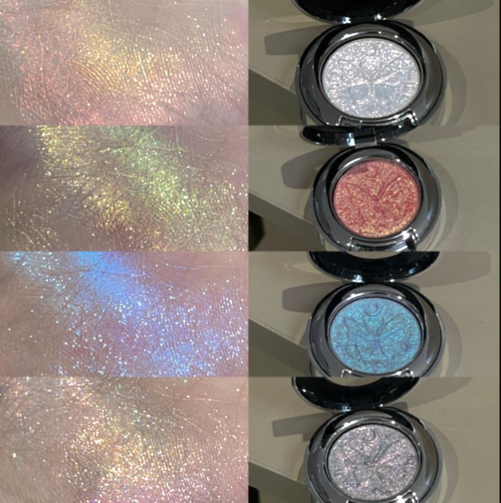 Flashy Silver Chameleon Highlighter: Icy Shimmer for Daily Brightening