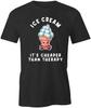 ICE CREAM THERAPY TShirt Tee Printed Graphic T-Shirt Gift S1BCB079 SWEETS